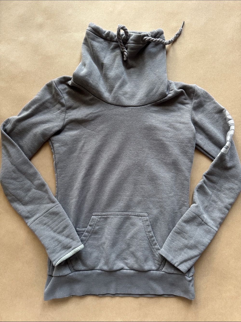 Bench Gray Funnel Neck Drawstring Pullover